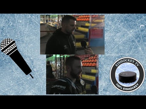 Interview Albrecht, Braun I Testspiel ESC Wohnbau Moskitos Essen - Les Gothiques Amiens