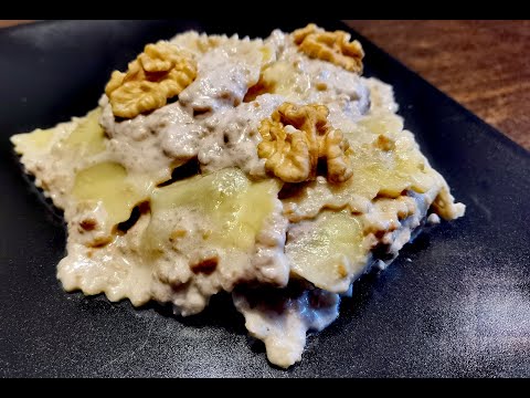 RAVIOLI IN SALSA DI NOCI, la ricetta più semplice che ci sia, #videoricetteinsieme