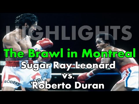 Sugar Ray Leonard vs. Roberto Duran I Boxing Scenes Classic Rounds June 20, 1980