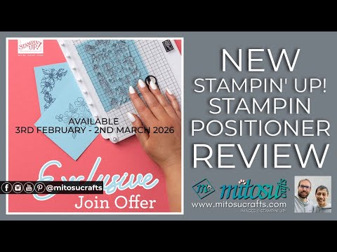 🔴 NEW Stampin’ Positioner First Look and LIVE Demonstration