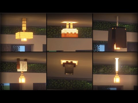 MCram - ⚒️[Minecraft Tutorial]: 20+ Ceiling Light Build Hacks & Ideas