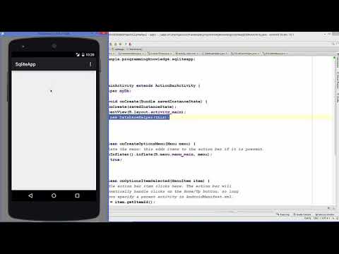 Android Sqlite Tutorial Intrduction Creating Database Part 2