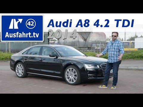 2014 Audi A8 4.2 TDI V8 - Fahrbericht der Probefahrt  Test   Review
