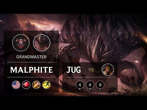 Malphite Jungle vs Jarvan IV - NA Grandmaster Patch 10.2