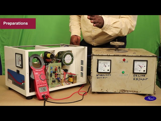 Assemble circuit of voltage stabilizer and UPS 
