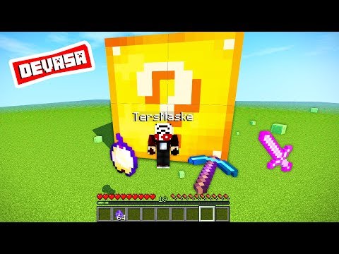 MİNECRAFT ama DEVASA ŞANS BLOKLARI - Minecraft