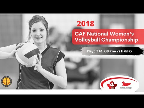 2018 CAF National Women's Volleyball Championship (Borden) - Playoff 1: Halifax vs Ottawa
