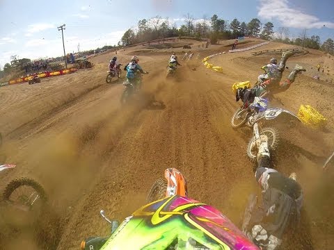 Gnarly Start Crash in 250B Mod - vurbmoto