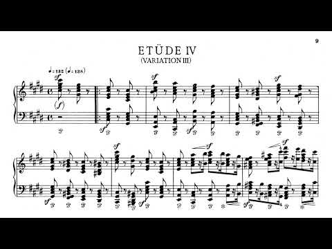 Alfred Cortot plays Robert Schumann's Symphonic Etudes, Op. 13 (Full Score)
