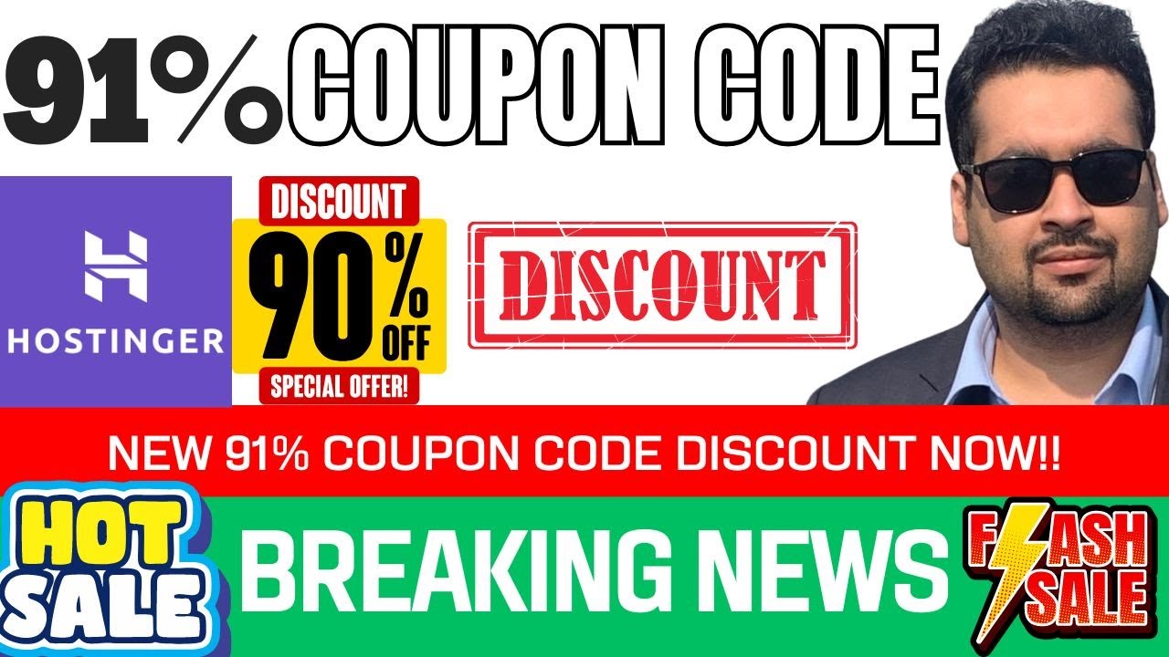 New Hostinger Coupon Codes 2024 - 91% Discount Code Coupon