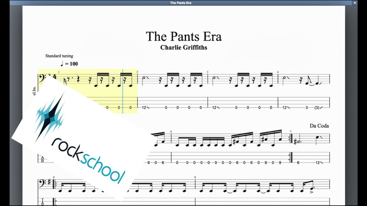The Pants Era Rockschool Grade 7 Bass