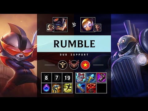 Rumble Support vs Blitzcrank - VN Grandmaster Patch 25.18