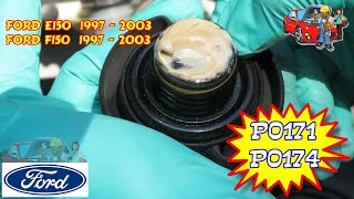 Ford F150 Pickup E150 E250 Econoline Heritage P0171 P0174 System Too Lean Bank 1 Bank 2