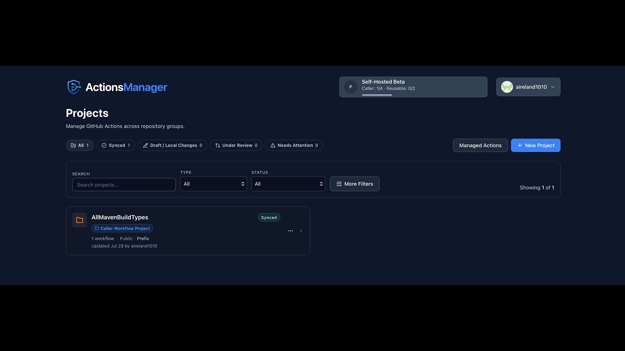 Watch the ActionsManager demo on YouTube