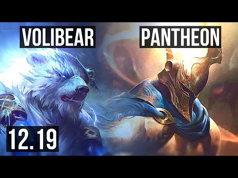 VOLIBEAR vs PANTHEON (TOP) | 1/0/5, 1100+ games, 1.1M mastery | KR Diamond | 12.19