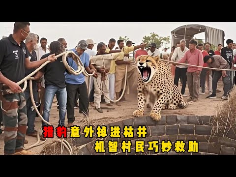 猎豹意外掉进枯井，印度村民巧妙救助，全村人围观豺狼脱困，印度全民出动捕鱼3厘米鱼苗都不放过#documentary #印度 #纪录片 #snake #动物