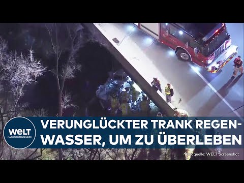 DRAMATISCHE RETTUNG IN INDIANA: Mann war sechs Tage in seinem Auto eingeklemmt