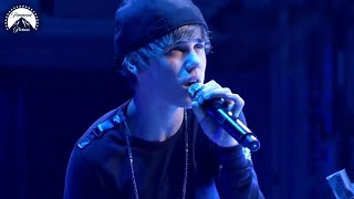 Justin Bieber Sings &#39;Down To Earth&#39; Live 🎵 (Full Song) | Never Say Never | Paramount Movies
