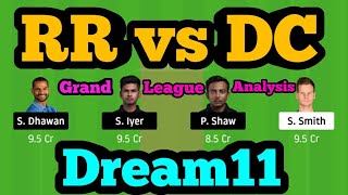 RR vs DC Dream11| RR vs DC | RR vs DC Dream11 Team|