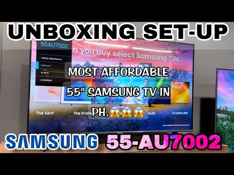 Samsung  2022 Latest Model 55AU7002 55 inches 4K UHD Smart TV, Unboxing, Set-up, Review, Price