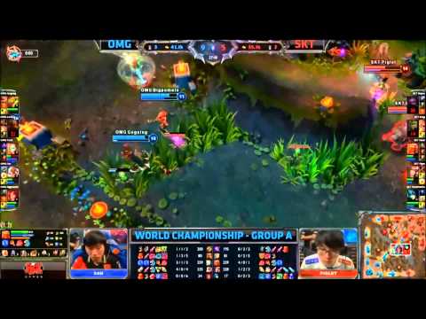 D1 - SK T1 VS OMG - The Plays of LoveLinSec and Faker - Season 3 World Championshipss