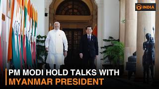 PM Modi hold talks with Myanmar President U Min Aung Hlaing in New Delhi & more | DD India Live