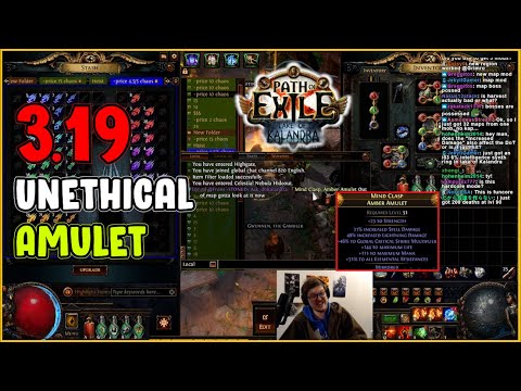 ⚡ POE 3.19 ⚡ Grimro - Unethical Amulet