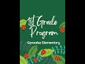 1st Grade BUGZ Program Gonzalez Elementary