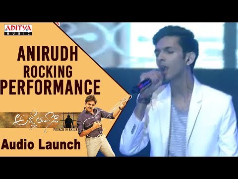 Anirudh Rocking Performance @ Agnyaathavaasi Audio Launch | Pawan Kalyan, Keerthy Suresh | Trivikram