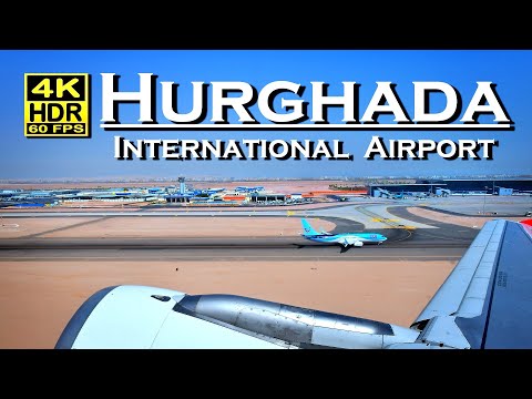 Hurghada International Airport - check-in, duty free shops, restaurant, boarding, Departure 💖 4K UHD