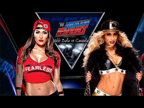 WWE 2K17 MAIN EVENT NIKKI BELLA (WITH BRIE BELLA) VS CARMELLA (WITH NATALYA & TAMINA)