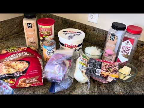 Ham and Cheese Hashbrown Casserole Recipe | Quick Version of Ham Scalloped Potatoes