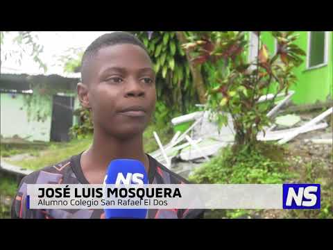 Tras el terremoto, los niños del Chocó quieren volver a clases