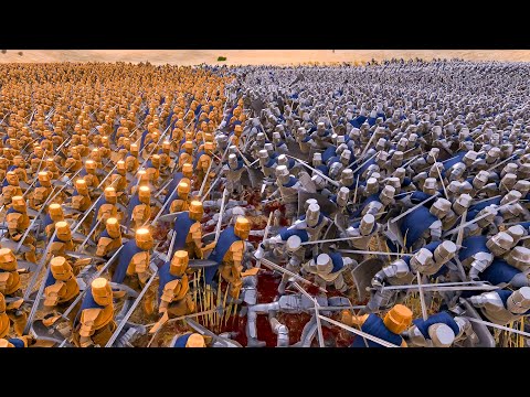20 000 Heavy Knights VS 21 000 Golden Knights - Ultimate Epic Battle Simulator 2 - Uebs 2 - UEBS2022