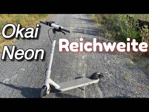 Reichweite Test Okai Neon ES20 - eine große Überraschung - 72kg 9,8Ah 600w Peak 20km/h E Scooter