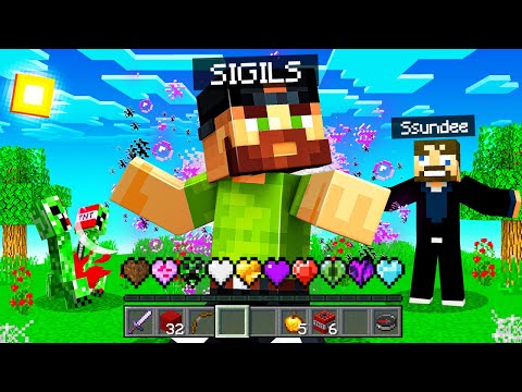 Sigils - USING CUSTOM HEARTS for POWERS in Minecraft