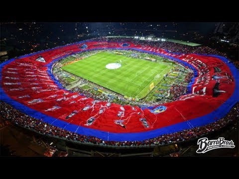 "La bandera más grande del mundo - Medellín vs Cerro Porteño, Copa Sudamericana 2016" Barra: Rexixtenxia Norte &bull; Club: Independiente Medellín