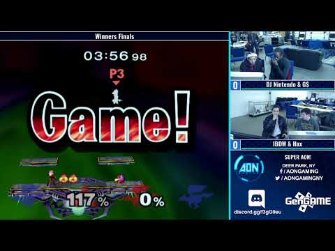 Super AON 12 9 2017 Melee Doubles DJ Nintendo & G$ vs  IBDW & Hax