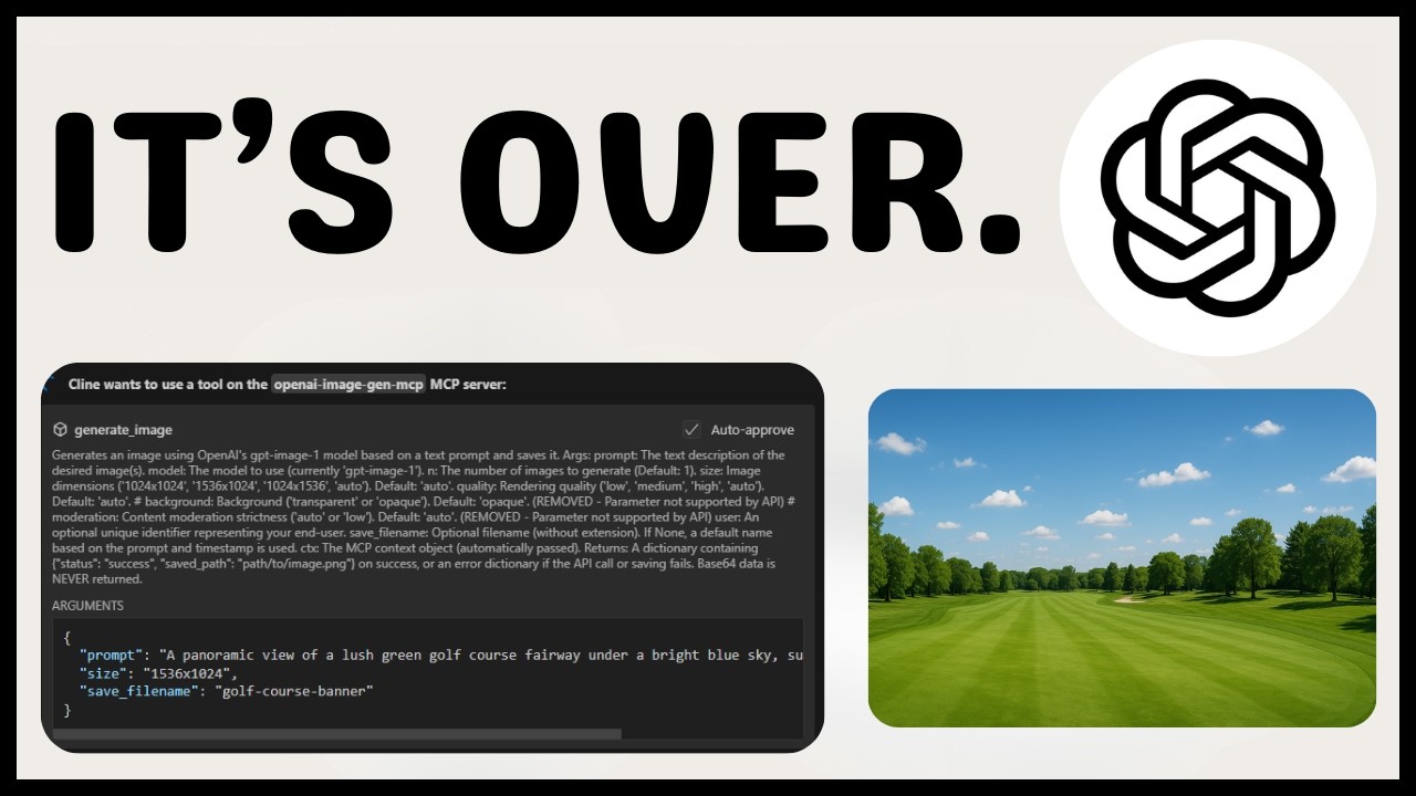 This NEW ChatGPT image-gen-1 MCP is INSANE 🤯 (GAME CHANGER)