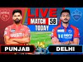 LIVE IPL 2025 PBKS Vs DC Live Cricket Match Score Commentary Punjab Vs Delhi IPL Live Match
