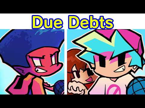 FNF 2HOT BF MIX & BLAZIN | Due Debts (Official Mod by RixFX's team)