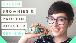 Pulsin Brownies and Protein Boosters Review | (vegan + gluten free!)