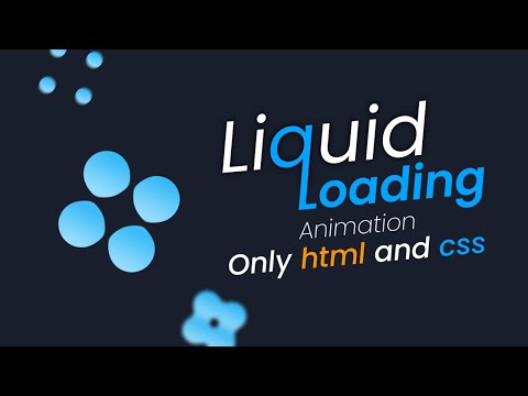dot liquid loading animation using html and css | loading  without javascript | @codebrowser