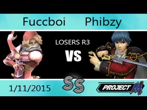 SGT 01/11 - Fuccboi (Sheik) Vs. Phibzy (Marth) Project M Losers Round 3