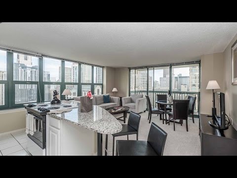 Furnished luxury apartments at River North’s One Superior Place