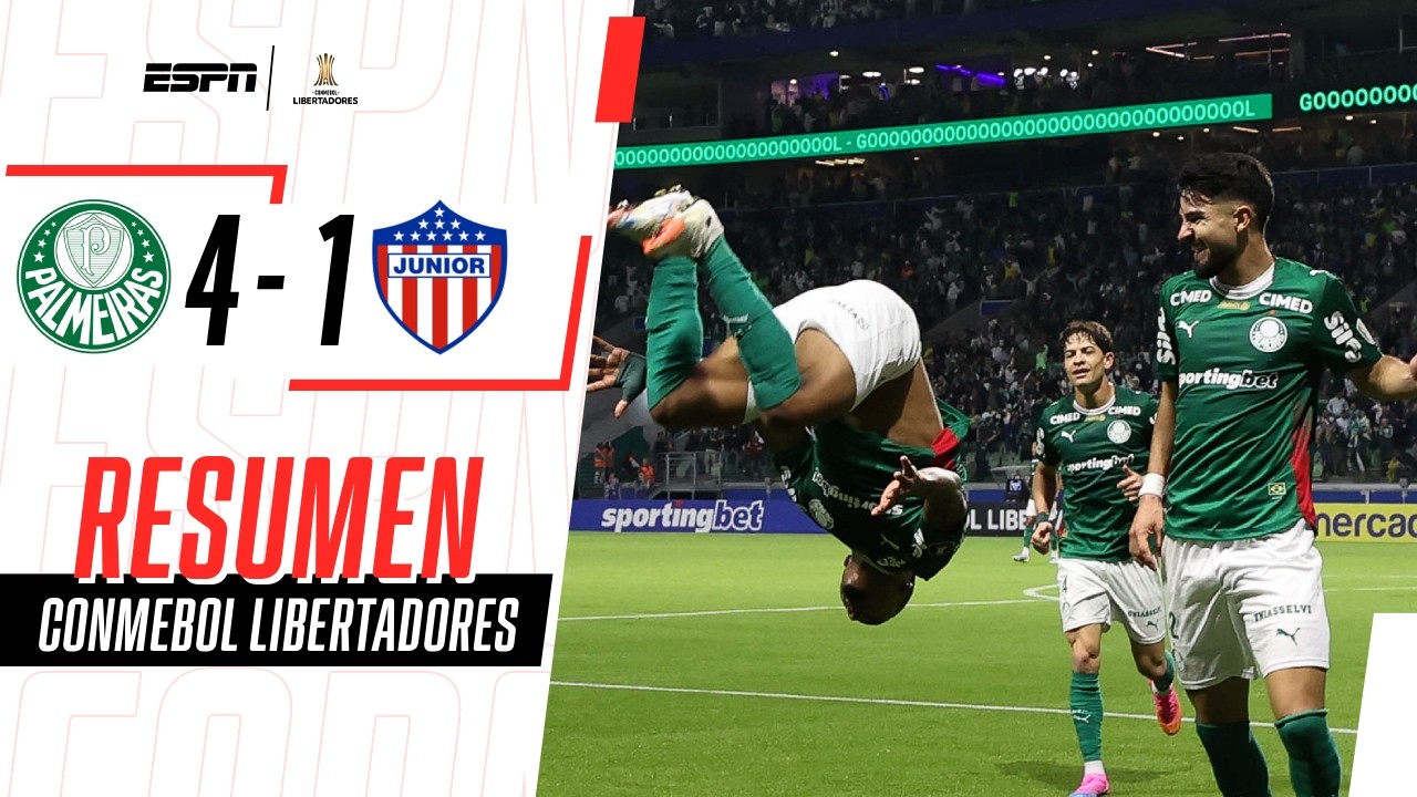 LÓPEZ VA AL MUNDIAL, DOBLETE DE ARIAS Y JUNIOR QUEDÓ AFUERA | Palmeiras 4-1 Junior | RESUMEN