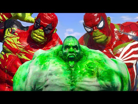 World War Hulk | Spider Hulk x Hulk Pool vs Zombie Hulk - What If