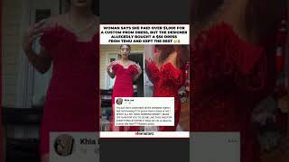 😡 $1,000 PROM DRESS SCAM! Designer Bought $50 Temu Dress &amp; Kept the Rest#designer#shorts#temu