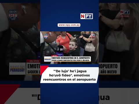 Emotivos reencuentros en el aeropuerto