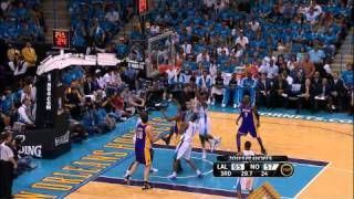 Ron Artest Muscles the Ball from Chris Paul